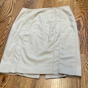 Khaki White House Black Market skirt
